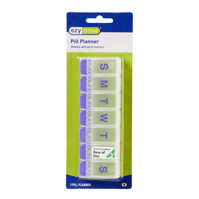 Ezy Dose Push Button Pill Reminder - 7 day med