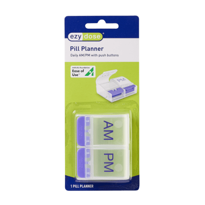 Ezy Dose Push Button Pill Reminder 1 day AM/PM